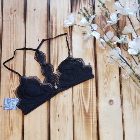 Free People Lace Slow Dance Bra in Black - Picture 2 of 4